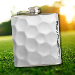 Golfball mit Personalisiertem Text Flachmann<br><div class="desc">Passen Sie dieses Bild des Golfball mit dem Text Ihrer Wahl an. Einzigartiges Design für den lässigen Golfer zum beruflichen im Herzen. Einzigartig und elegant,  wird dies sicherlich Ihre Golffreunde beim nächsten Turnier beeindrucken.</div>