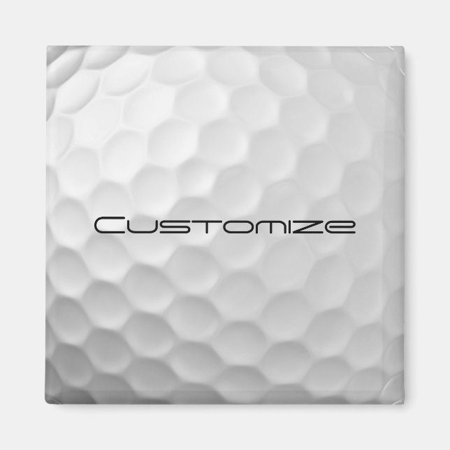 Golfball mit Personalisiertem Text Magnet (Vorne)