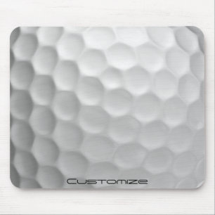 Golfball mit Personalisiertem Text Mousepad