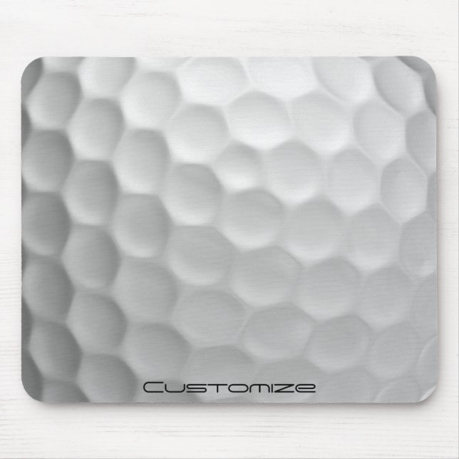 Golfball mit Personalisiertem Text Mousepad (Vorne)