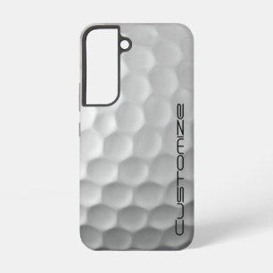 Golfball mit Personalisiertem Text Samsung Galaxy Hülle