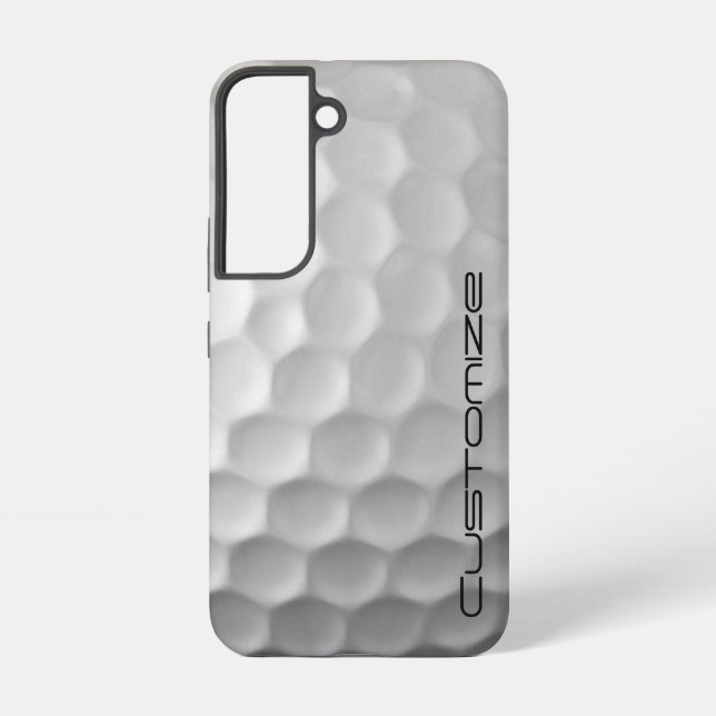 Golfball mit Personalisiertem Text Samsung Galaxy Hülle (Rückseite)