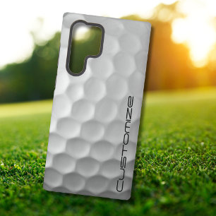 Golfball mit Personalisiertem Text Samsung Galaxy Hülle
