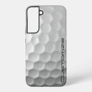Golfball mit Personalisiertem Text Samsung Galaxy Hülle