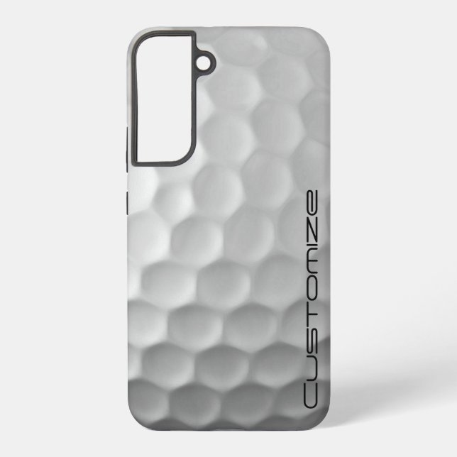Golfball mit Personalisiertem Text Samsung Galaxy Hülle (Rückseite)