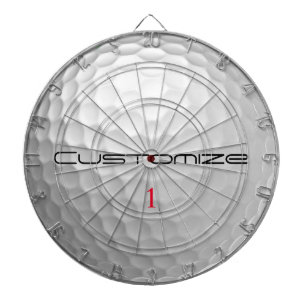 Golfball mit Personalisiertem Text und Nummer Dartscheibe
