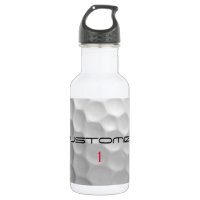 Golfball mit Personalisiertem Text und Nummer