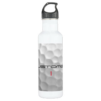 Golfball mit Personalisiertem Text und Nummer Edelstahlflasche