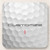 Golfball mit Personalisiertem Text und Nummer