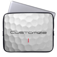 Golfball mit Personalisiertem Text und Nummer