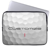 Golfball mit Personalisiertem Text und Nummer
