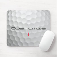 Golfball mit Personalisiertem Text und Nummer