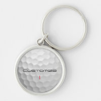 Golfball mit Personalisiertem Text und Nummer