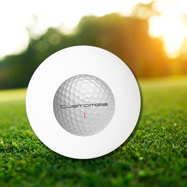 Golfball mit Personalisiertem Text und Nummer Tischtennisball (Von Creator hochgeladen)