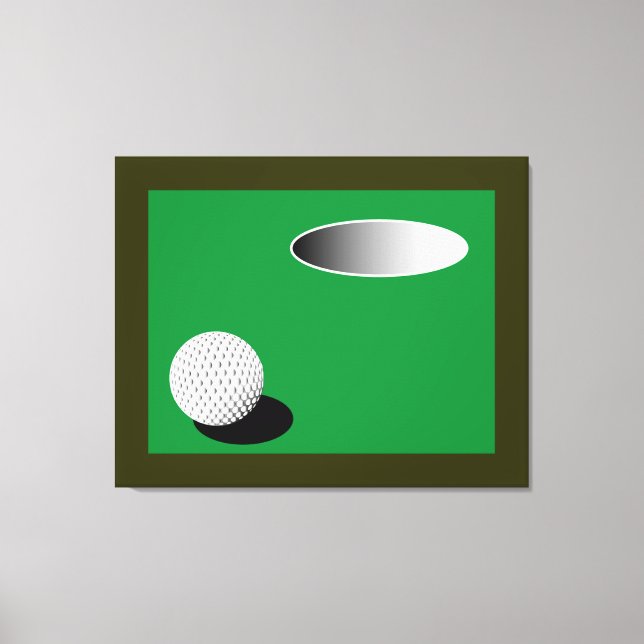 GOLFBALL N CUP LEINWANDDRUCK (Vorderseite)