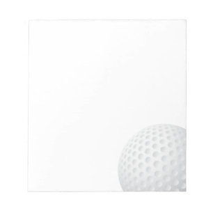 Golfball Notizblock