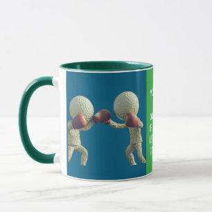 Golfball-Schlacht Tasse