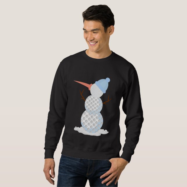 Golfball Snowman Sweatshirt (Vorne ganz)
