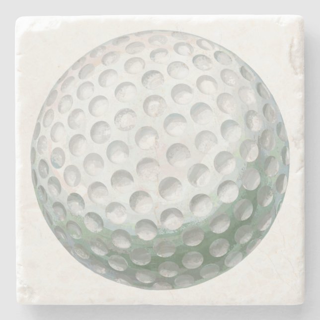 Golfball Steinuntersetzer (Vorderseite)