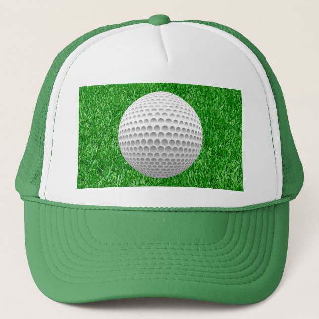 Golfball u. Grün Truckerkappe (Vorderseite)