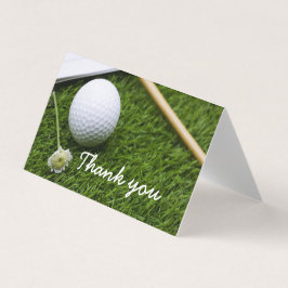 Golfball und Blume Danke, dass Sie die Faltkarte h
