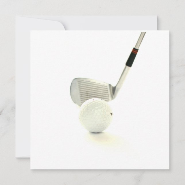 Golfball-und Verein-Einladung Einladung (Vorderseite)
