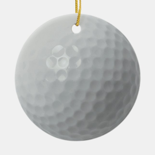 GOLFBALL-VERZIERUNG KERAMIK ORNAMENT (Vorne)