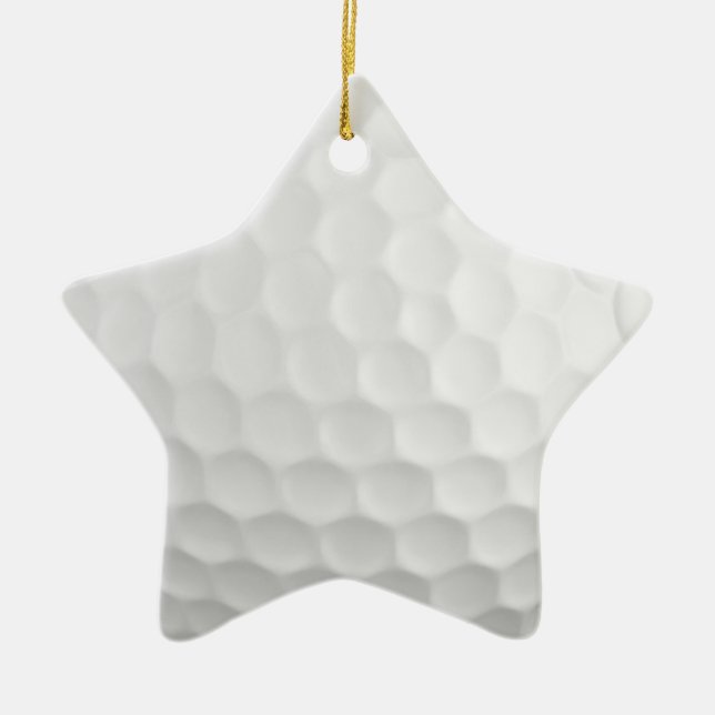 Golfball-Verzierung Keramik Ornament (Vorne)