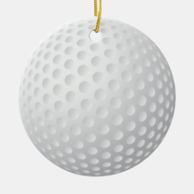 Golfball-Verzierung Keramik Ornament (Vorne)