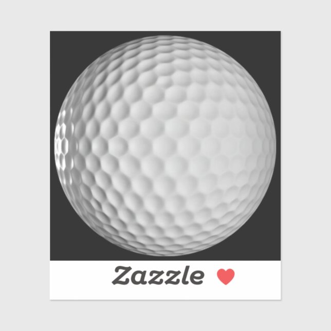 Golfball-Vinyl  Aufkleber (Blatt)