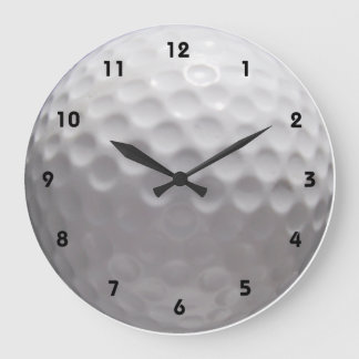 Golfball-Wall-Uhr mit Zahlen Große Wanduhr