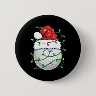 Golfball-Weihnachtsmannhut Männer Frauen Weihnacht Button