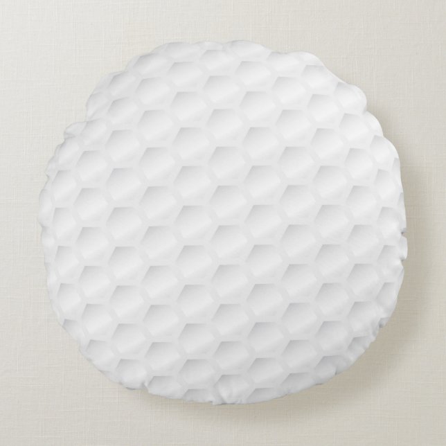Golfballbeschaffenheit Rundes Kissen (Vorderseite)