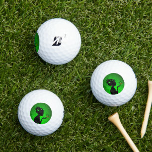 Golfbälle Die grüne Schmetterlinge