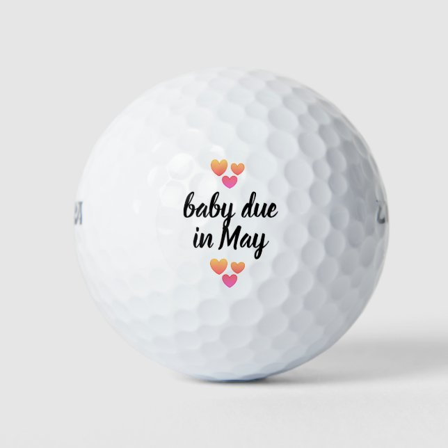 Golfbälle für das Baby im Mai (Vorderseite)