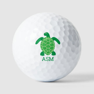 Golfbälle in Form einer Meeresschildkröte