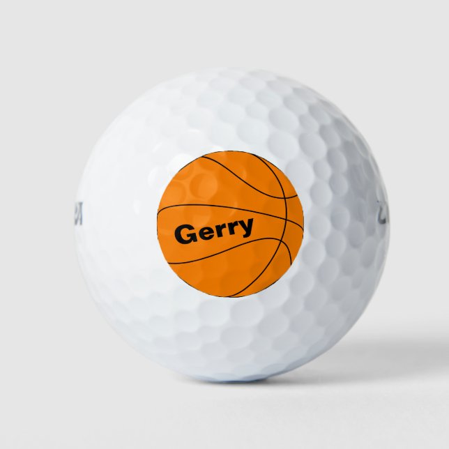Golfbälle mit Basketball-Image (Vorderseite)