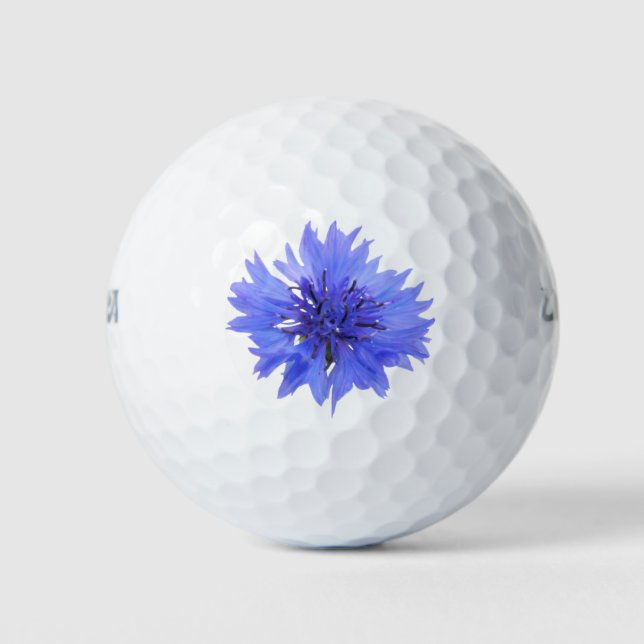 Golfbälle mit blauen Maisblüten (Vorderseite)