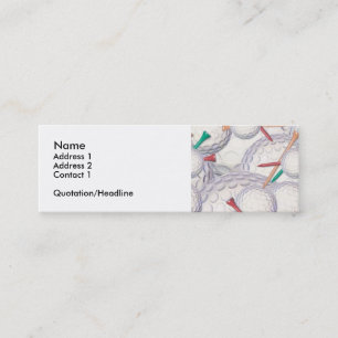 Golfbälle u. T-Shirt-Visitenkarte Mini Visitenkarte