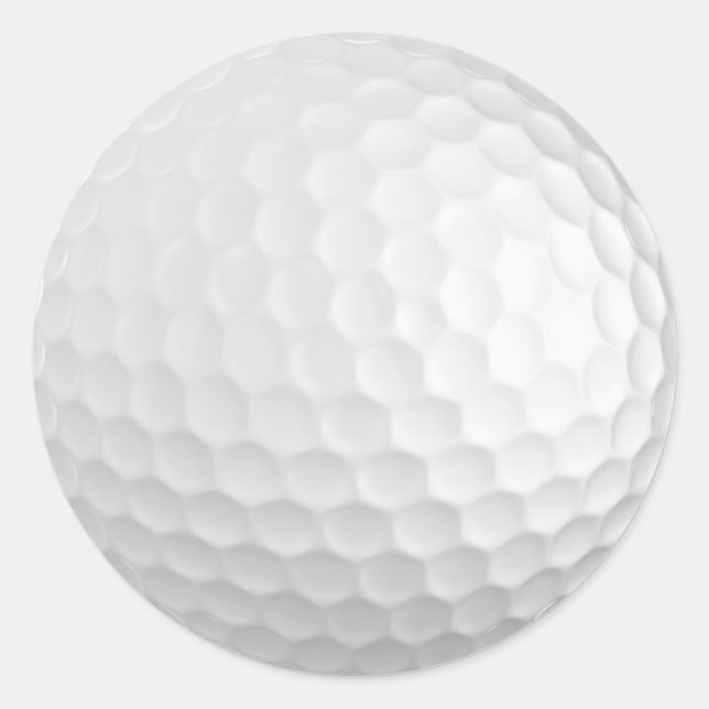 Golfballkleber Runder Aufkleber (Vorderseite)