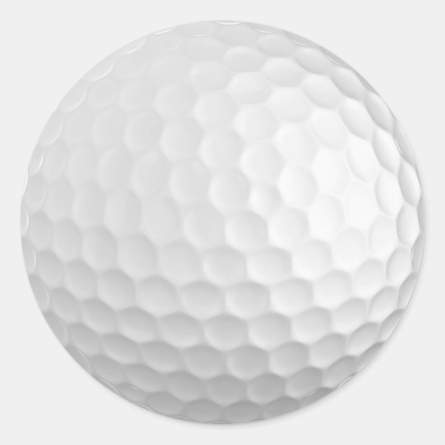 Golfballkleber Runder Aufkleber (Vorderseite)