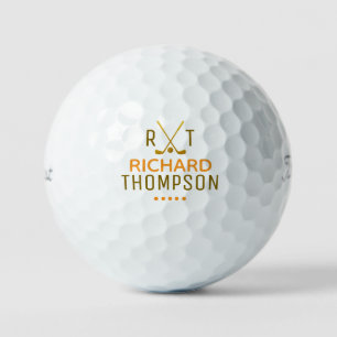 Golfballs mit Golfername Mit Monogramm Golfball