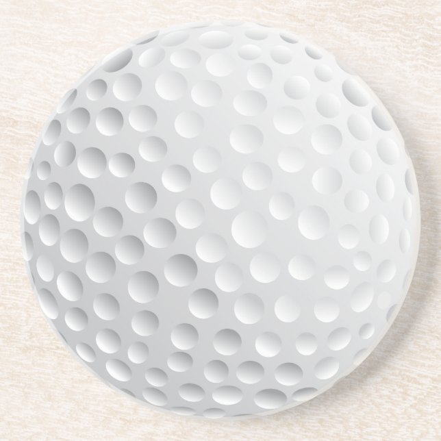 Golfballvektorgrafik Untersetzer (Vorne)