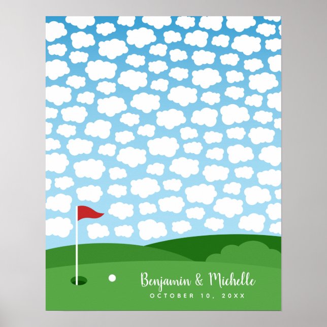 Golfbuchplakat - 100 Unterschriften Poster (Vorne)