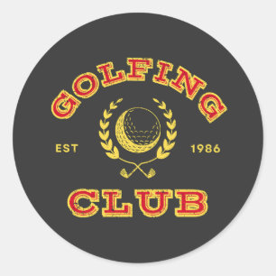 Golfclub Golf Club Geschenke Runder Aufkleber