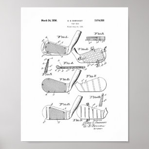 Golfclub-Patent Poster