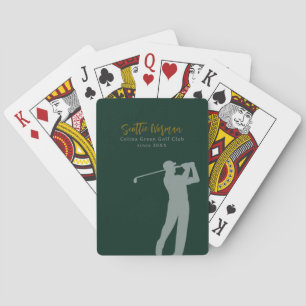 Golfclub-Spieler Mann spielt Golf Spielkarten