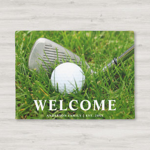 Golfclub und Ball Personalisiert Fußmatte
