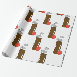 Golfclubs Geschenkpapier