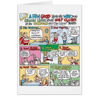 Golfclubs in der Garage